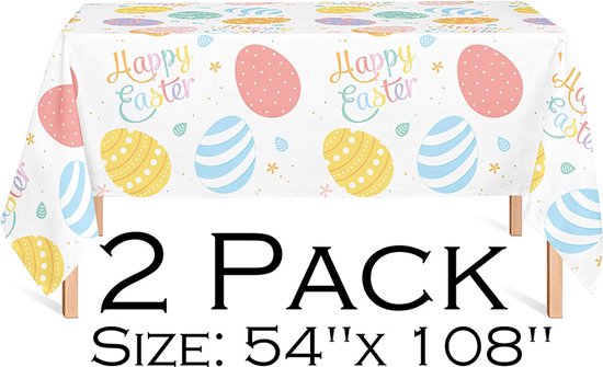 81-delige Kleurrijke Feestdecoratieset Pasen met Tafelkleed