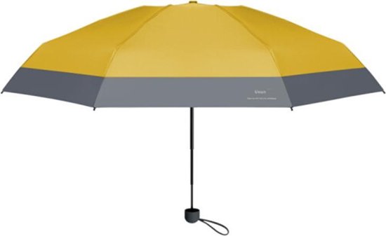 TDR Opvouwbare Windproof Paraplu UV-SPF 50+ Geel