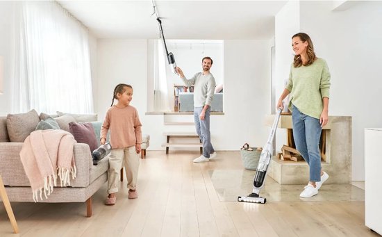 Bosch Serie 4 Steelstofzuiger & Elektrische Bezem Wit