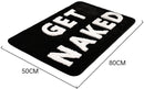 Luxe GET NAKED Antislip Badmat 50x80CM - Zwart