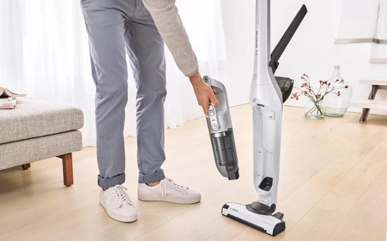 Bosch Serie 4 Steelstofzuiger & Elektrische Bezem Wit
