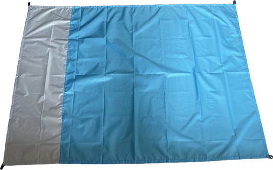 TDR-Vochtbestendige strandmat -Picknickmat-Lichtblauw+Grijs 140*200CM
