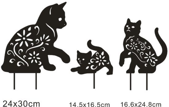 TUINBEELD 3 KATTEN