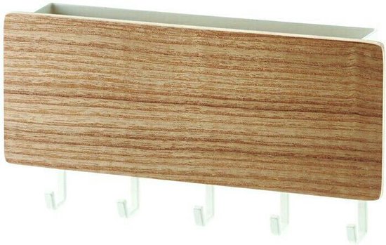 TDR Bamboo Sleutelrekje - Organiseer je Sleutels - 18,5 cm