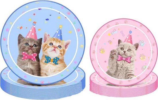 113-delig verjaardagsset - Kat thema - Feestdecoratie