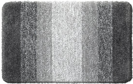 Luxe Hoogpolige Badkamermat 51x76 cm Antislip Grijs