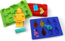 TDR- Brick robot siliconen ijsbakvormset - 5 delig