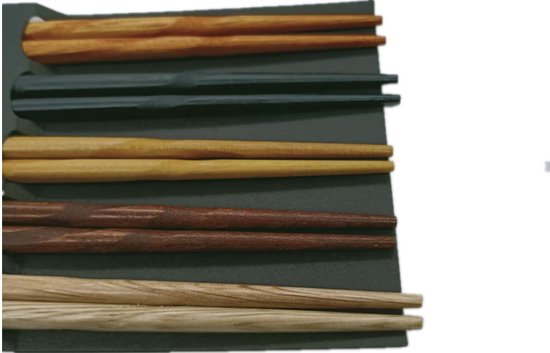 Unikorf 5 Paar Handgemaakte Houten Eetstokjes