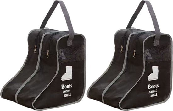 2 stuks Laarsjes opbergzak - Bescherming lage dames laarzen - Boots Organizer - 28x24x29cm - Zwart