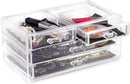 Make-up Organizer - Cosmetica- en Sieradenopslag - 4 Laden - Transparant - Acryl