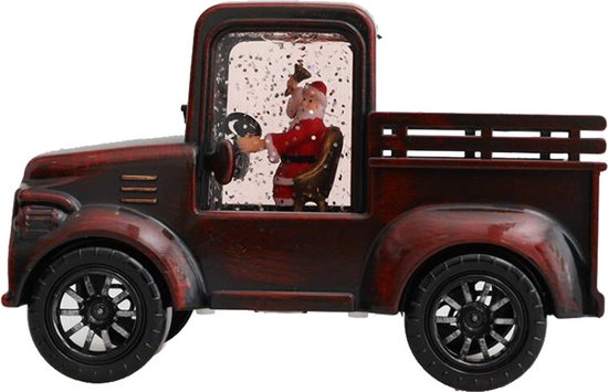 Betoverende Retro Auto LED Kerst Verlichting - Sfeervolle Verlichting voor de Feestdagen16*7.2*11cm-donkerbruin