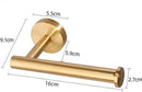 Luxe Roestvrijstalen Toiletrolhouder - Goud, Modern Design