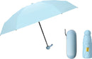 TDR--Opvouwbare Paraplu -Windproof-Zonbescherming Anti-Uv UPF50 + met gratis Reisetui-hemelsblauw