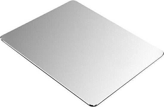 Muismat Metaal Omkeerbaar 24x20 Zilver