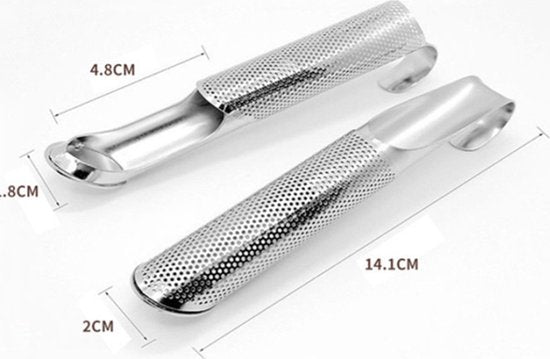 2stukks RVS theefilter -thee ei-ophangbaar-zilver