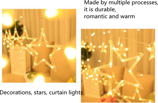 Sterrenhemel LED Lichtketting 1.5M Warm Licht 8 Modi 220V