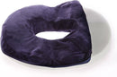ComfortPlus Orthopedisch Donutkussen van Traagschuim - Veelzijdig Gebruik voor Stoel, Rolstoel & Auto - Wasbare Hoes & Anti-Slip - Marineblauw