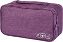 Multifunctionele lingerie/ondergoed tas - make-up tasje-toilettas 27 * 14,5 * 12CM-paars