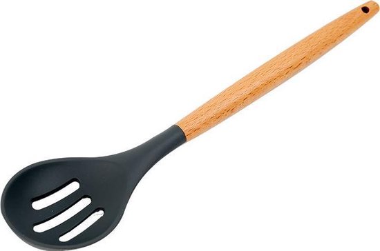 TDR - Kookgerei set met Houder 11-delig - Hout met Siliconen