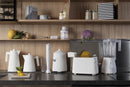 Alessi Plissé Waterkoker - 1,7L - Kunststof - Wit