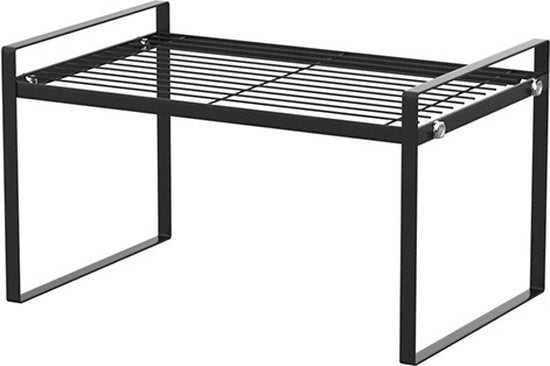 Keukenkast Organizer - Ruimtebesparend en Multifunctioneel-small (33 x 21 x 24 cm)-zwart