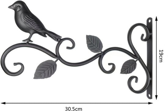 Wandhangers voor Bloempotten en Hangmanden– Metalen Vogelontwerp – Geschikt voor Binnen en Buiten