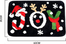 2 stuks Luxe Kerst Vloerkleden– Feestelijke Design – Antislip, Zacht en Waterabsorberend -40x60 cm
