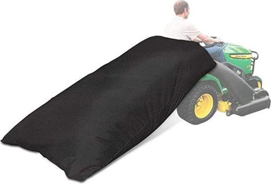 TDR - Gazontractor Bladzak, Tuinafvalzakken Waterdichte Grote Afvalzakken Gazonopruimzak- zwart 244 * 142cm