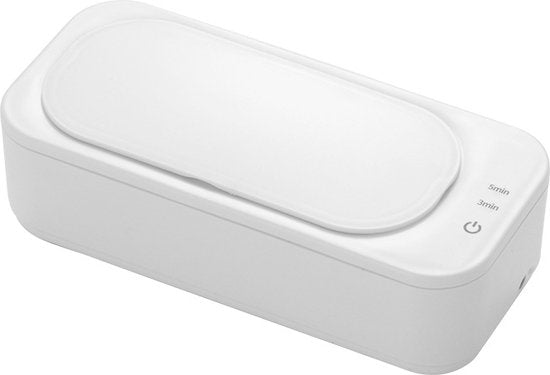 TDR - Mini ultrasoon reiniger - 360 graden reiniging, hoogfrequente trillingen, zonder schurende materialen of chemische middelen, licht van gewicht, waterreservoir met capaciteit van 350 ml