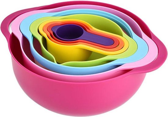 8-delige Multifunctionele Groentewasmand en Afdruipmand