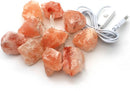 Natuurlijke Roze Himalaya Zout Crystal Rock -werkt op USB- Led-lichtsnoer 1 meter 10 lampjes