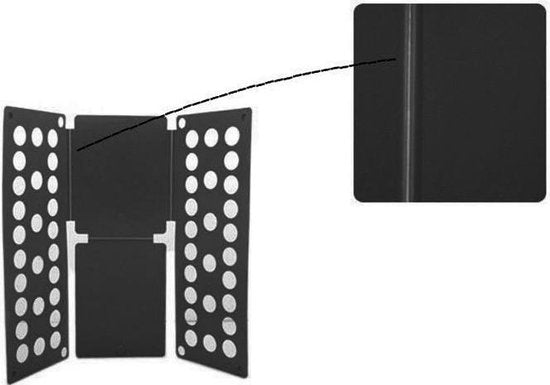 TDR - Vouwplank voor kinderen- Super handig en snel uw kleding gevouwen , 38x40cm - Zwart