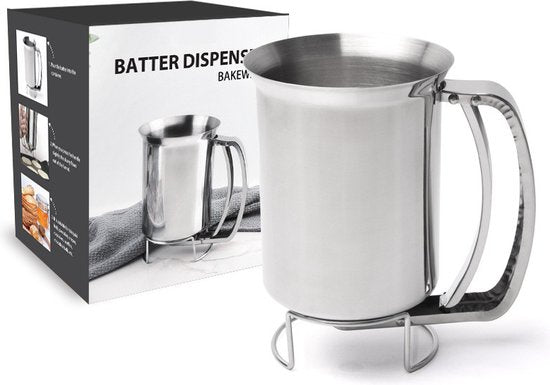 Roestvrijstalen Beslagdispenser voor Cake en Wafels