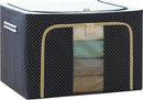 TDR -opbergtas met deksel -  Oxford Stof-  Opvouwbaar-Stofdicht en vochtbestendig-72 liter 50 * 40 * 36CM-Marineblauw