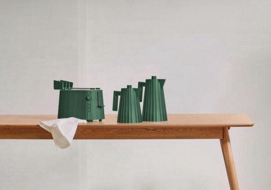 Alessi Plissé Waterkoker - 1,7L - Kunststof - Grijs