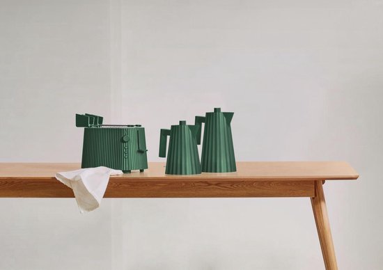 Alessi Plissé Waterkoker - 1,7L - Kunststof - Wit