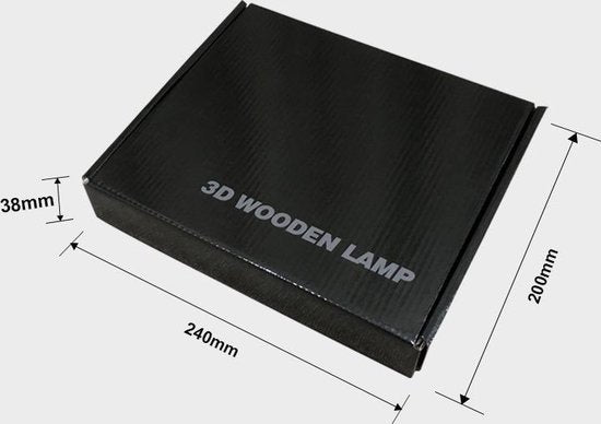 LED Tafellamp 19cm - Houten Kattenpoot - One Touch Control