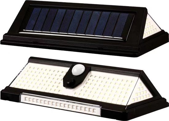 Solar LED Tuinlamp 190 LEDs - 4 Modi, Bewegingssensor, IP65