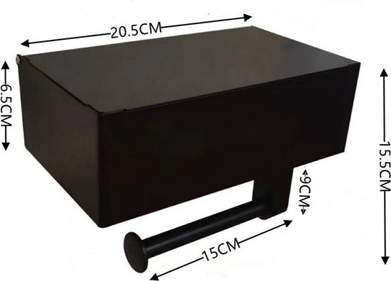 3-in-1 RVS Toiletrolhouders Zelfklevend-Vochtig Toiletpapier