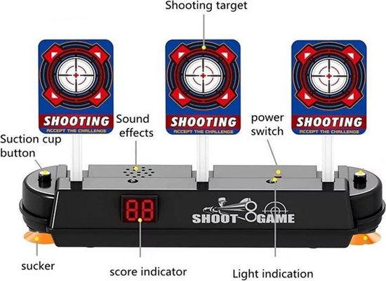 TDR - Mechanische Schietkast 3 Doelen - Shooting target - schietdoel - Schietschijf - Met LCS Scorebord