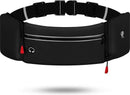 TDR - Heuptasje sport – running belt - verstelbare buideltas 60cm to 120cm - waterafstotend - Zwart