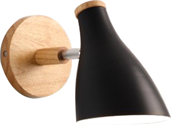 Stijlvolle Scandinavische Wandlamp - Minimalistisch Design voor Elke Ruimte-zwart