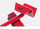 Meubelroller - 4 stuks - met meubelheffer / krik - 5 delig - Max 150kg - Rood