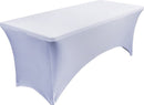 Creëer stijlvolle tafeldecoratie met het Elastische Tafelkleed -voor rechthoekige tafel-183*76*76CM-wit
