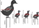 4 delige Holle eendfamilies - Prachtige Tuindecoratie met Levendig Silhouetontwerp - Metalen Stakes - Weerbestendig en Duurzaam - Eenvoudig te Installeren