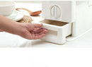 Japans Rijst/Granen Container/Dispenser/ Opbergdoos - 10KG inhoud - wit
