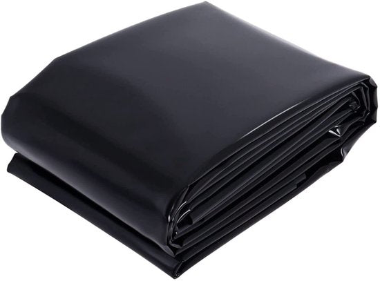 Extra dikke PE-folie zwart 2.1x3m - scheurvast, waterdicht