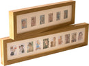 Collagelijst voor 10 mini foto's - Houten frame lichtbruin