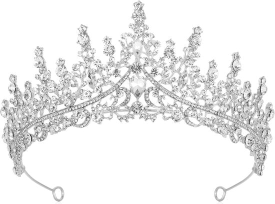 zilveren Tiara Diadeem Haarsieraad -Elegant en Duurzaam - Ge