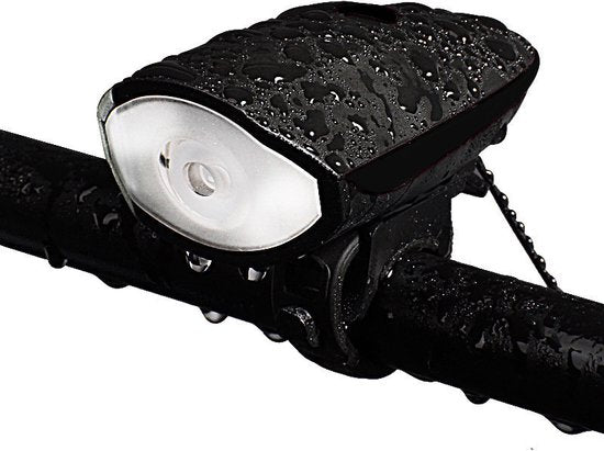 Unikorf Waterdichte Fiets Koplamp USB Oplaad Zwart
